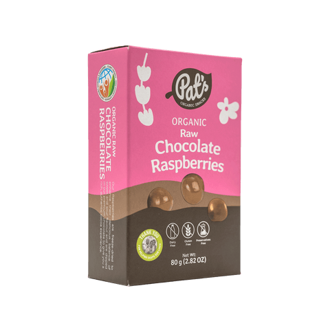 Organic Raw Chocolate Raspberries - 80g