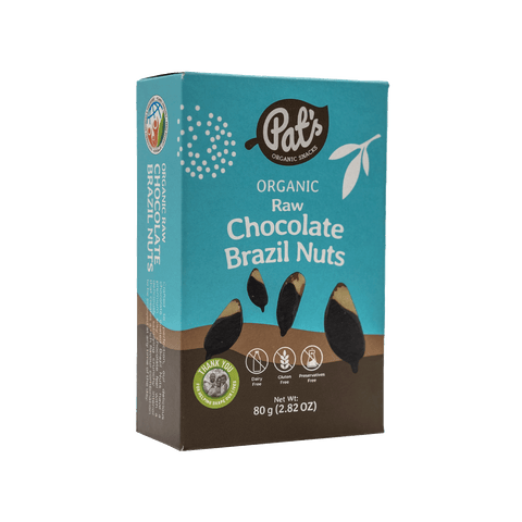 Organic Raw Chocolate Brazil Nuts - 80g
