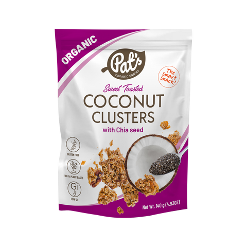 Organic Coconut Clusters with Chia Seeds - 140g