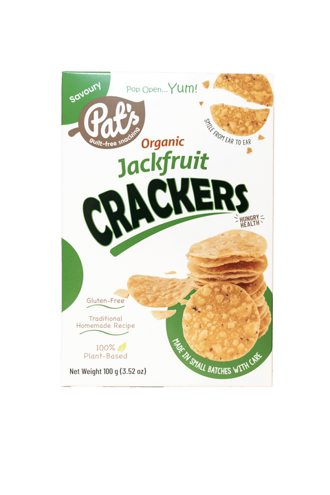 Pat's Organic Jackfruit Crackers 100g
