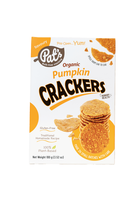 Pat's Organic Pumpkin Crackers 100g