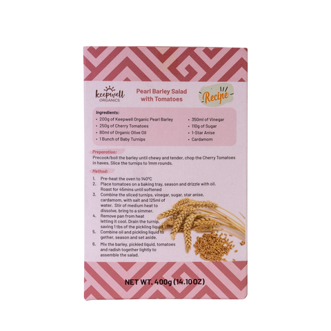 Organic Pearl Barley - 400g