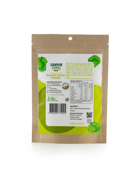 Organic Brussels Sprout Powder - 100g