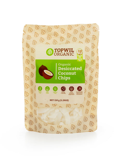 Organic Desiccated Coconut Chips - 150g