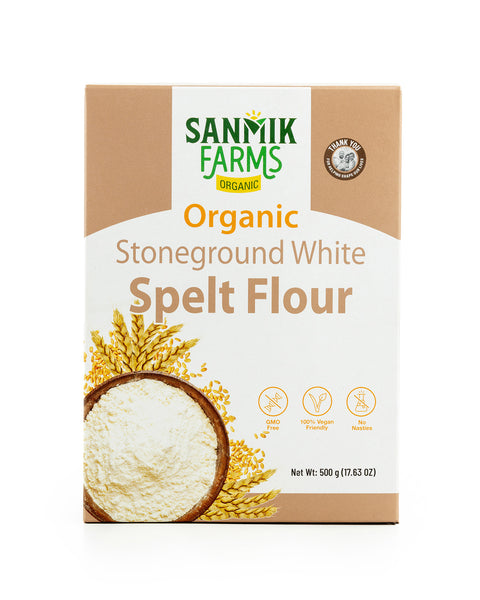 Organic Stoneground - White Spelt Flour-500g