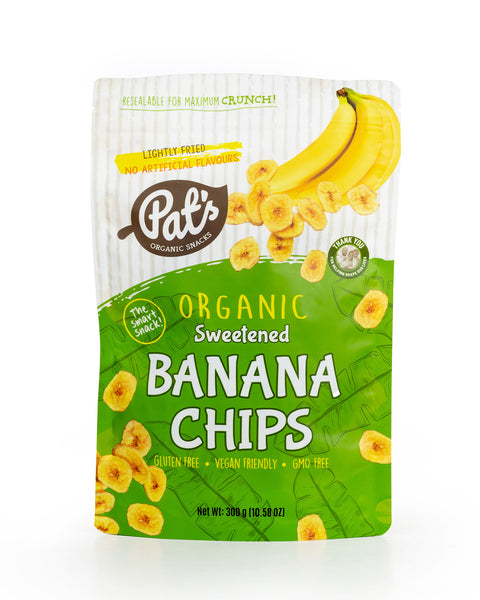 Organic Sweetened Banana Chips - 300g