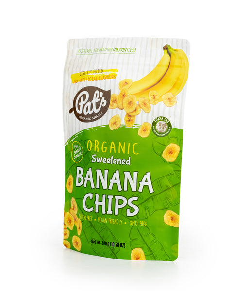 Organic Sweetened Banana Chips - 300g