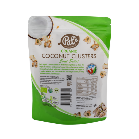 Organic Coconut Clusters - Regular - 140g