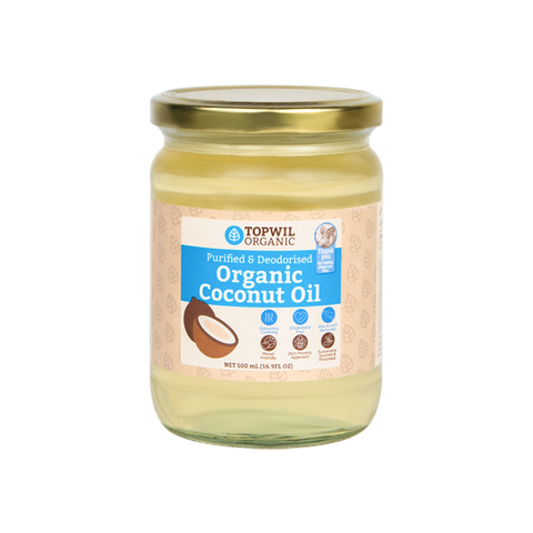 Purified & Deodorised Organic Coconut Oil - 500ml