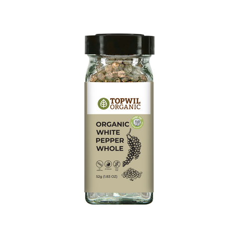 Organic White Pepper Whole - 52g