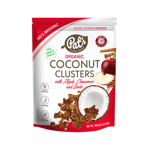 Organic Coconut Clusters with Apple, Cinnamon and Seeds - 140g