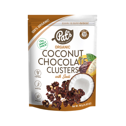 Organic Coconut Chocolate Clusters with Seeds - 140g