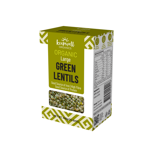 Organic Large Green Lentils - 400g