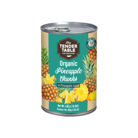 Organic Pineapple Chunks in Pineapple Juice - 430g