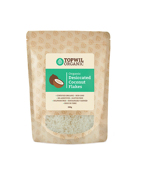 Organic Desiccated Coconut Flakes - 200g