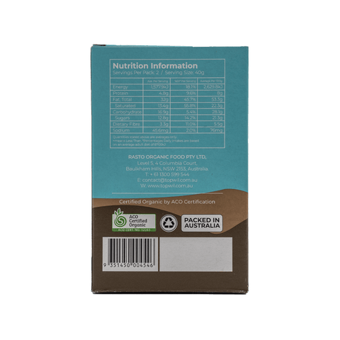 Organic Raw Chocolate Brazil Nuts - 80g