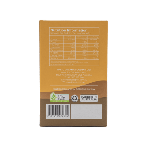 Organic Raw Chocolate Ginger - 80g