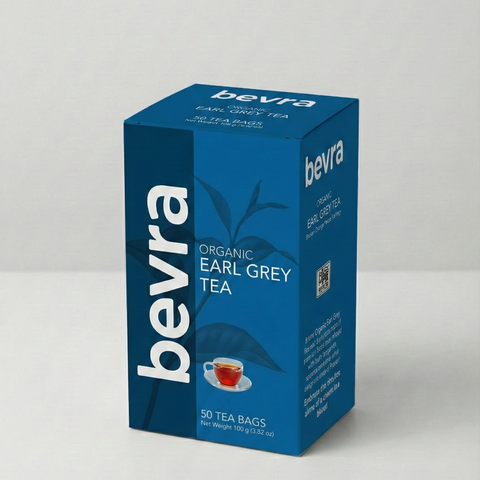 Bevra Organic English Breakfast Tea Bags – 100% Certified Organic Black Tea 100g