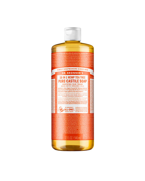 Dr Bronner's - Pure-Castile Liquid Soap - 18 in 1 uses