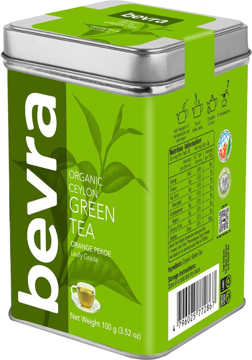 Bevra Organic Green Tea 50 Pack – 100% Organic Black Tea – livelife ...