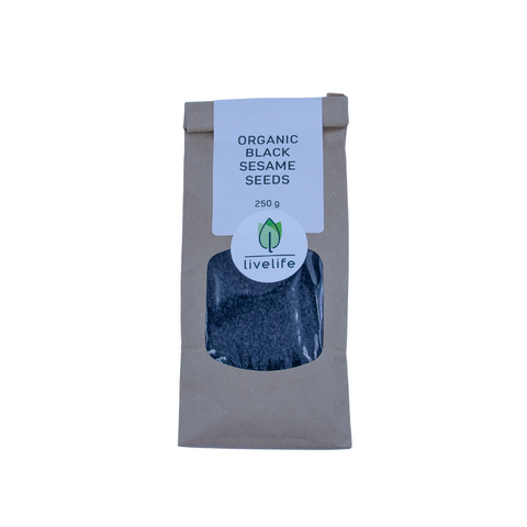 Livelife Organic Black Sesame Seeds - 250g