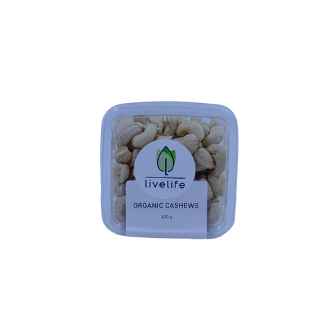 Livelife Organic Cashews - 100g