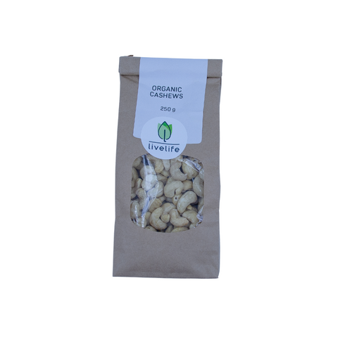 Livelife Organic Cashews - 250g