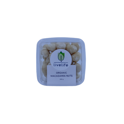 Livelife Organic Macadamia Nuts - 100g