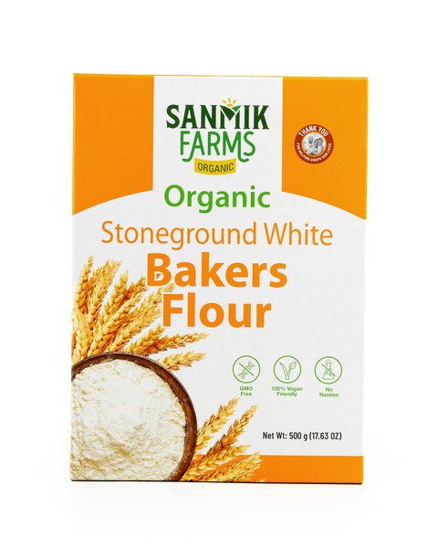 Stoneground White Bakers Flour Org. - 500g