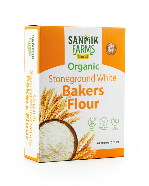 Stoneground White Bakers Flour Org. - 500g