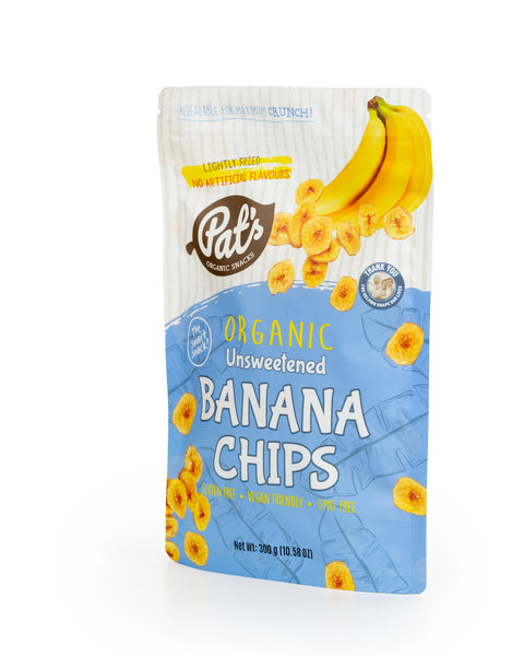 Organic Unsweetened Banana Chips - 300g