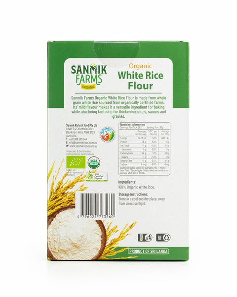 Organic White Rice Flour - 800g