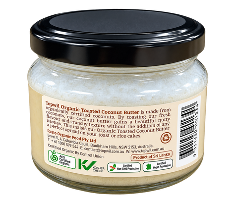 Organic Toasted Coconut Butter- 300g
