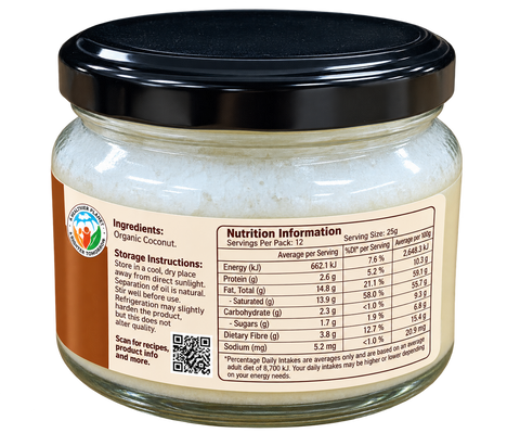 Organic Toasted Coconut Butter- 300g