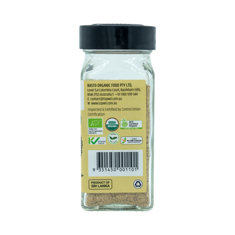 Organic White Pepper Ground - 55g