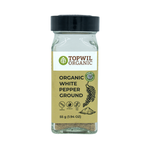 Organic White Pepper Ground - 55g