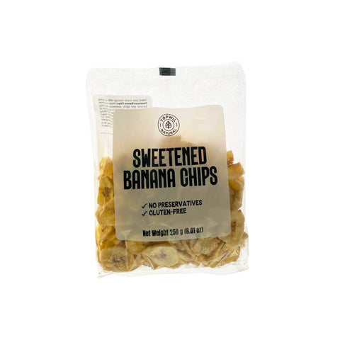 Organic Sweetened Banana Chips 250g