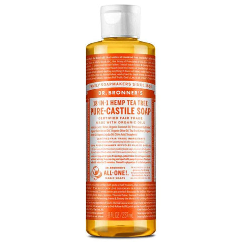 Dr Bronner's - Pure-Castile Liquid Soap - 18 in 1 uses