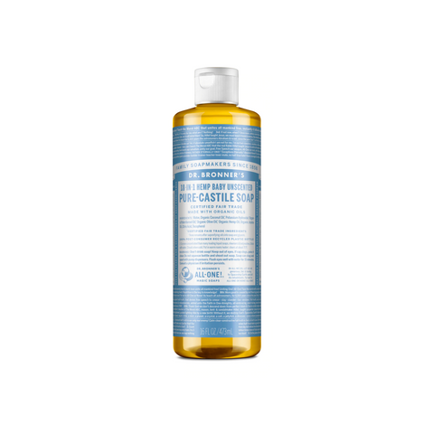 Dr Bronner's - Pure-Castile Liquid Soap - 18 in 1 uses