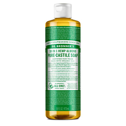 Dr Bronner's - Pure-Castile Liquid Soap - 18 in 1 uses