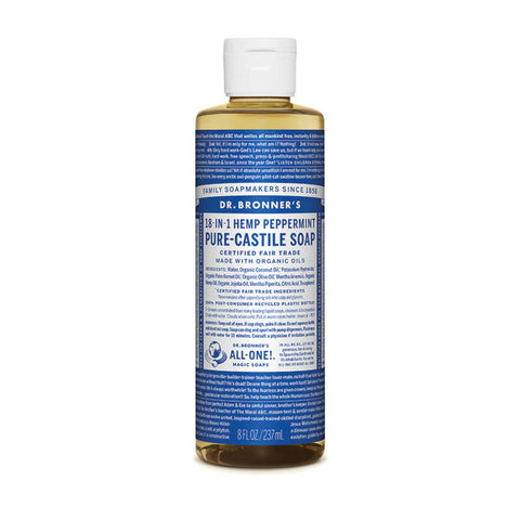 Dr Bronner's - Pure-Castile Liquid Soap - 18 in 1 uses