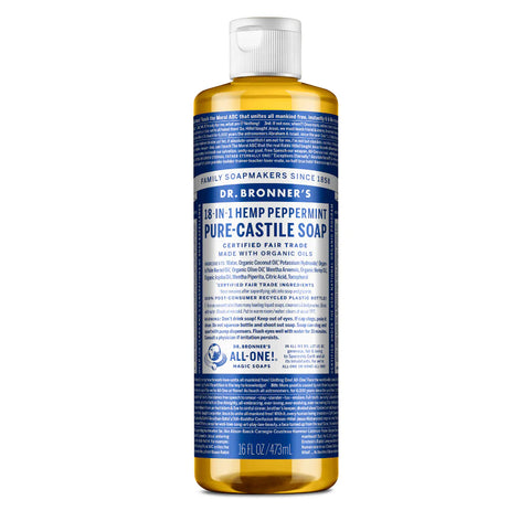 Dr Bronner's - Pure-Castile Liquid Soap - 18 in 1 uses