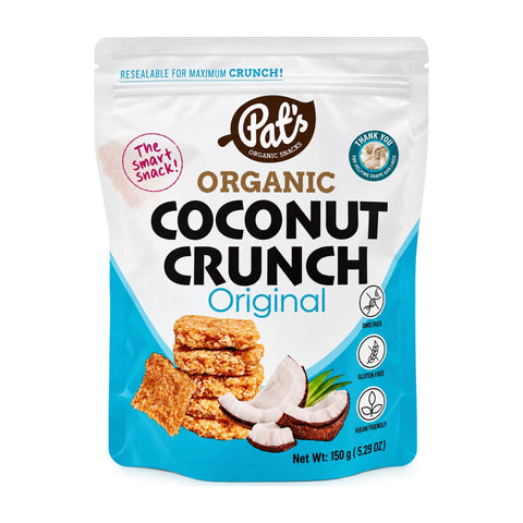 Pat's Organic Coconut Crunch - Original - 150g