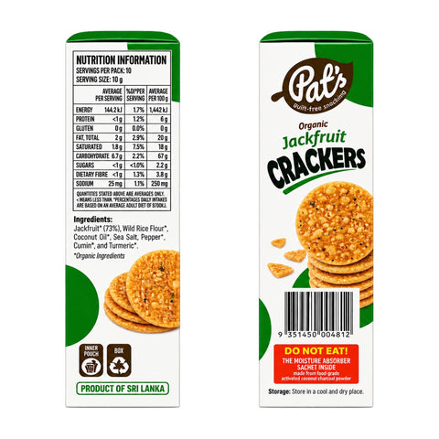 Organic Jackfruit Crackers - 100g