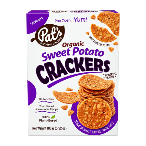 Organic Sweet Potato Crackers - 100g