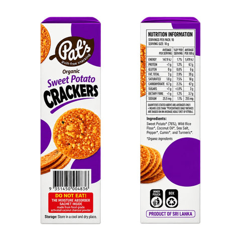 Organic Sweet Potato Crackers - 100g