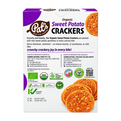 Organic Sweet Potato Crackers - 100g