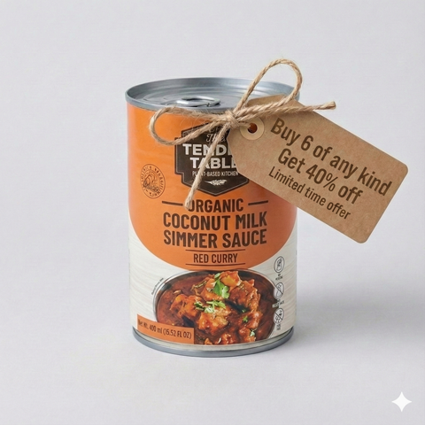 Organic Coconut Milk Simmer Sauce - Red Curry - 400ml