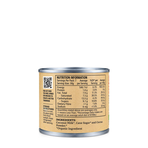 Organic Sweetened Condensed Coconut Milk - Chocolate - 210g