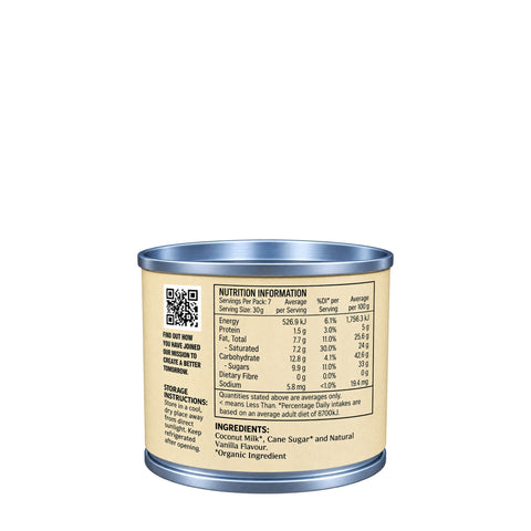 Organic Sweetened Condensed Coconut Milk - Vanilla - 210g